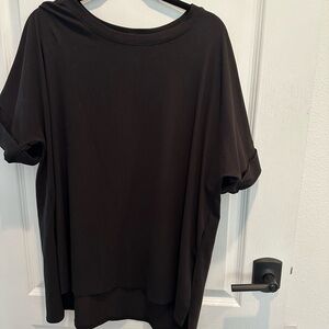 Long black T shirt